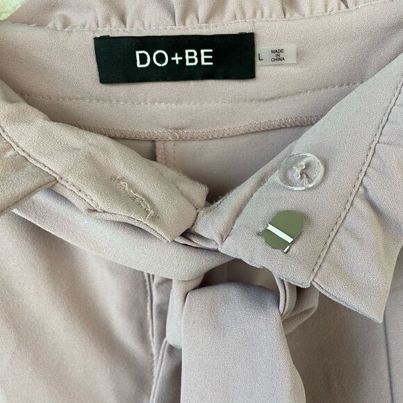 DO+BE Pastel Pink Slack Pants Size L EUC - Picture 4 of 5